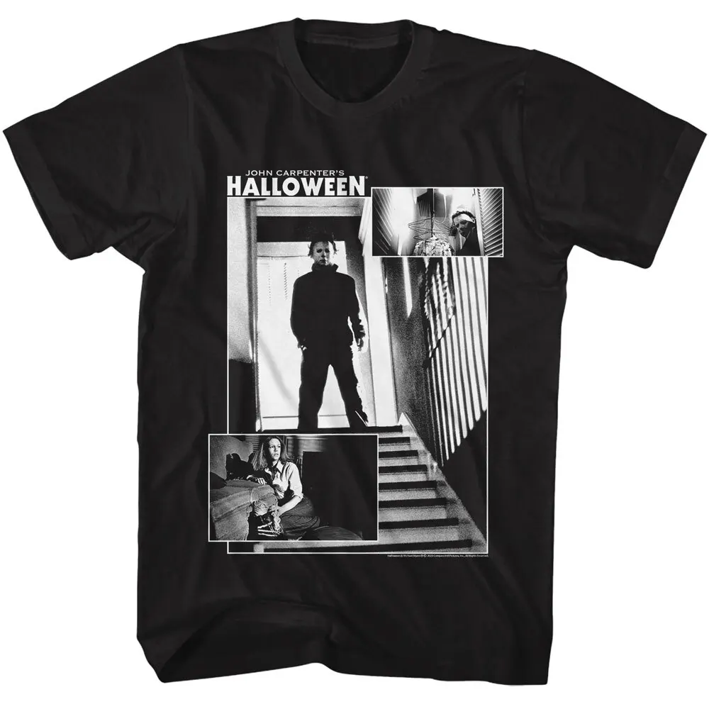 Halloween Michael Myers Horror Movie Print Cotton Short Sleeve T-Shirt Men Women Summer Vintage Streetwear Casual Tee Tops