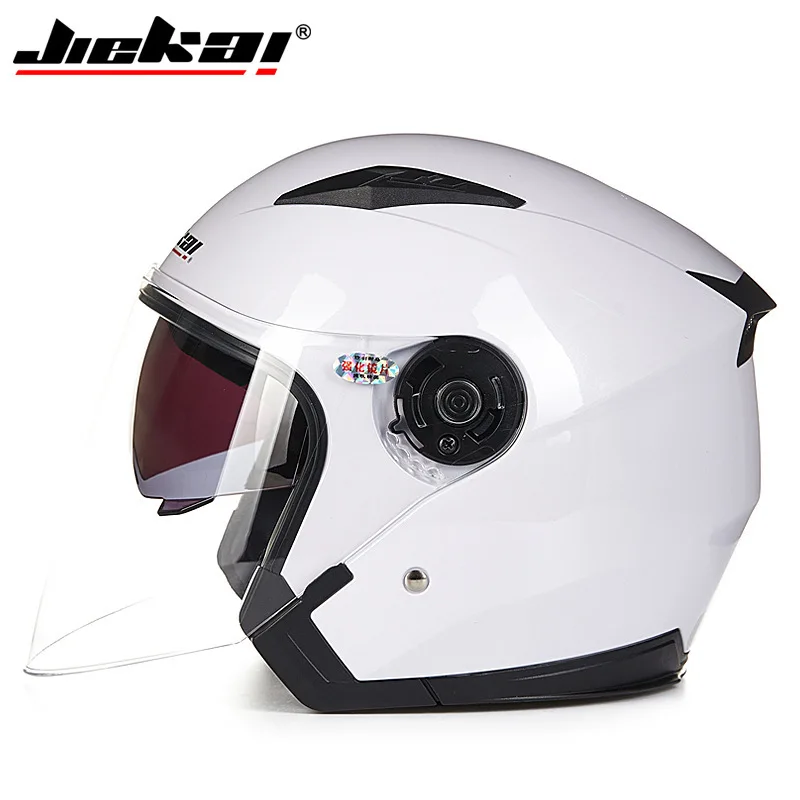 Sicurezza Uomo Donna Moto Mezza aperta Doppia lente Scooter Protettivo Villaggio Equitazione Ciclomotore Moto Caschi da motocross