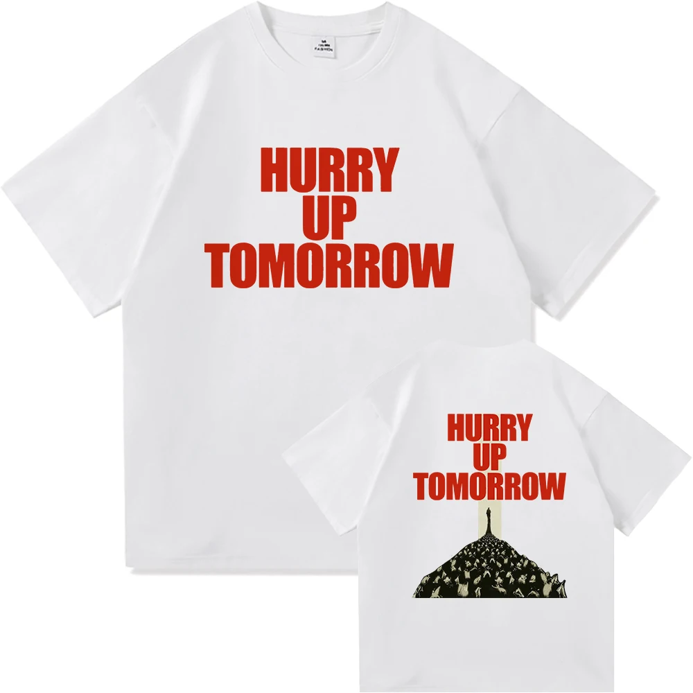 The Weeknd Hurry Up Tomorrow T Shirt 2025 Album Men Clothing Harajuku Unisex High Quality Cotton Tops Fans Gifts Graphic Tshirts