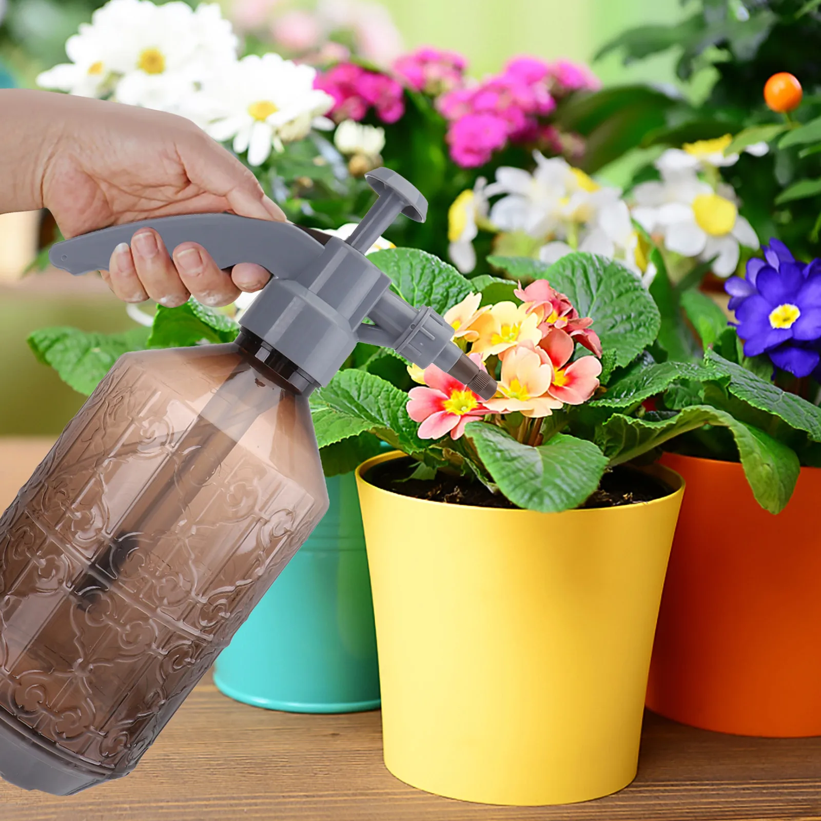 

Air Pressure Watering Can Thickened Durable Portable Garden Balcony Plant Mist Flower Hose Container Sprayer Gardening Tool Yard