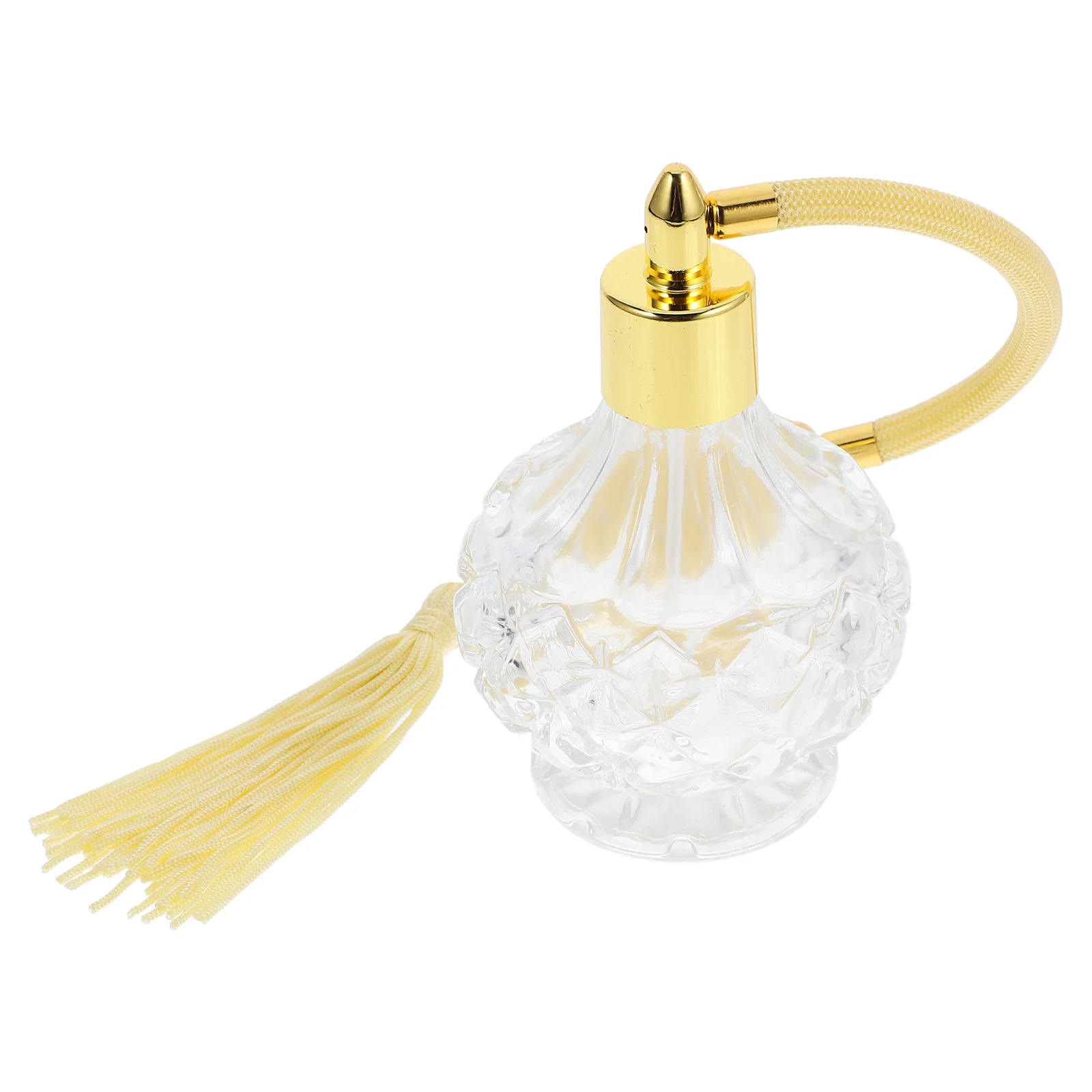 80ml Butelka na perfumy z możliwością ponownego napełniania, wykonana ze szkła w stylu vintage, z rozpylaczem typu airbag, elegancki i delikatny design, idealna na olejki perfumowane, tonery, do łazienki lub na toaletkę.