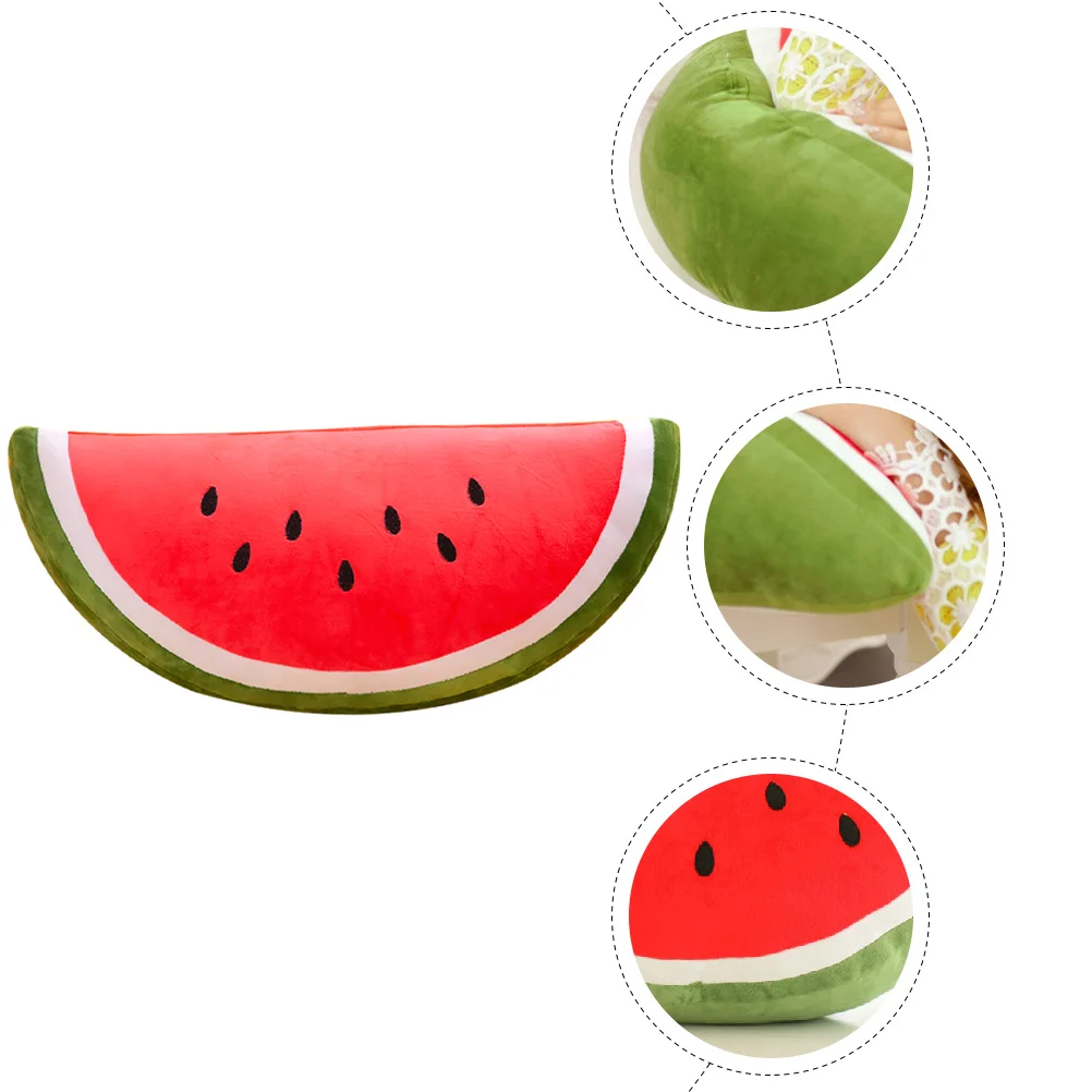 Watermelon Pillow Stuffed Plush Plaything Toy Fruit Home Sofa Decor Pillows Children’s Toys Food Adorable