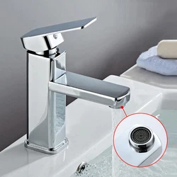 Stainless steel matte black faucet wash basin faucet crane Hot and cold basin faucet sink Bathroom faucet deck installation