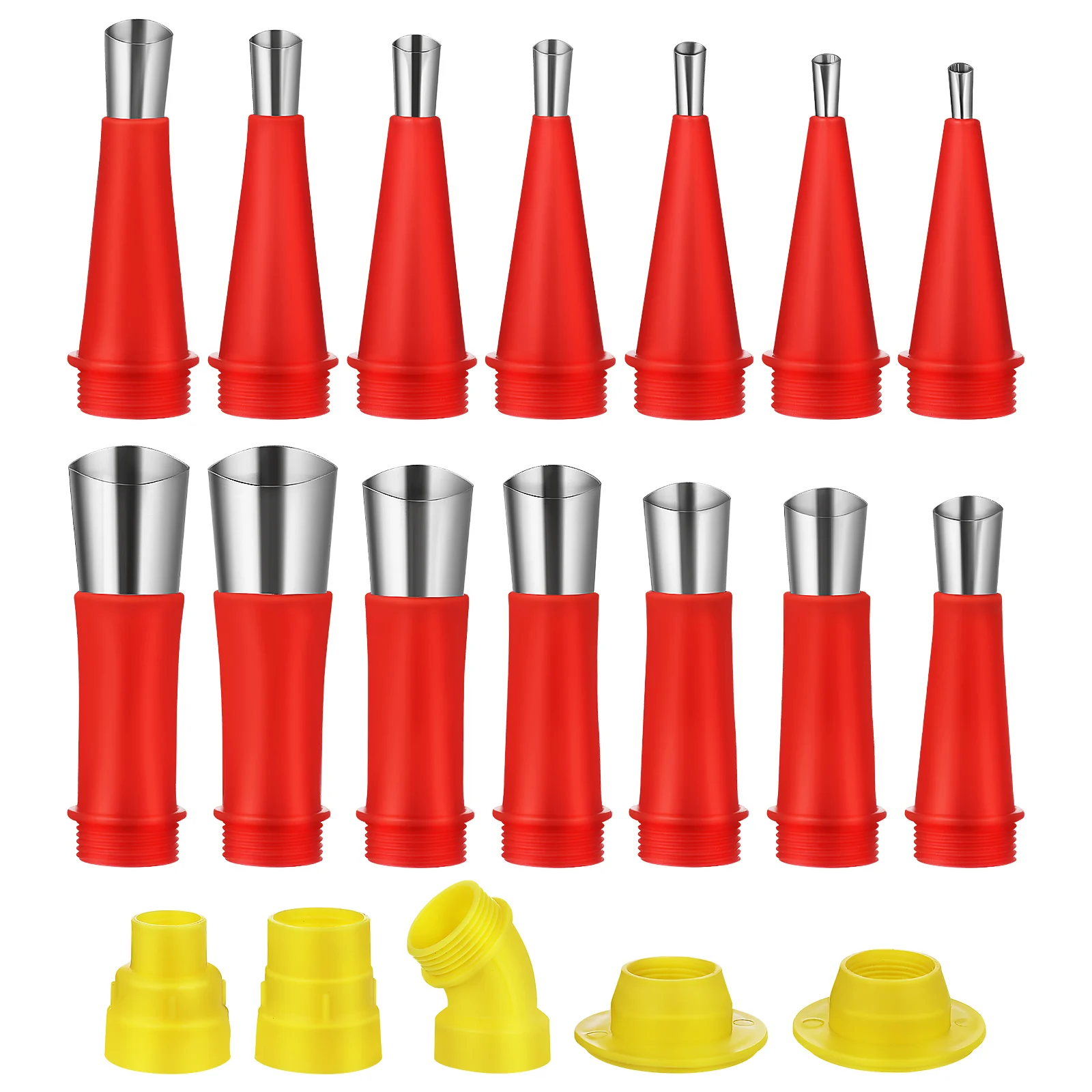 

1 set Universal Caulk Nozzle Tip Tool Kit Stainless Steel Calking Applicator Precision Reusable Tips For