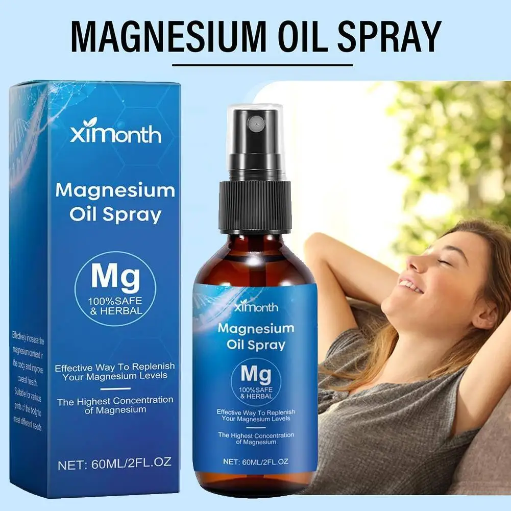 New Magnesium Oil Spray Relief Headache Fatigue Stress Treatment Insomnia Diabetes Improve Sleep Quality Relieve Muscle Pain