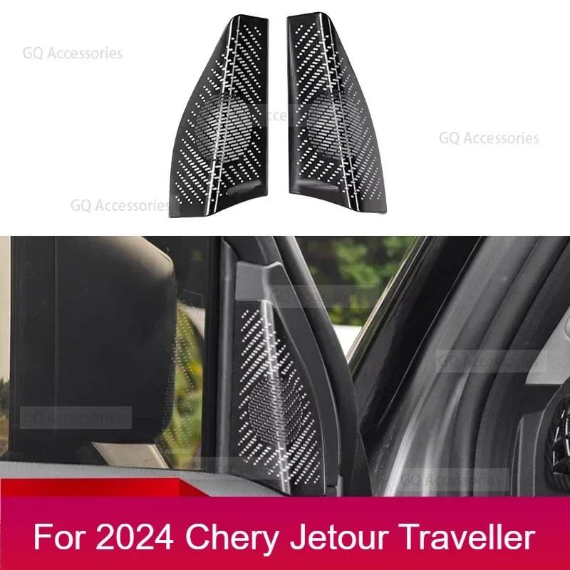 

New！For Car A-pillar Horn Cover Fit For cherryJetour Traveller T2 2023 2024 Jetour T2 Modification Door Horn Cover Anti-scratch