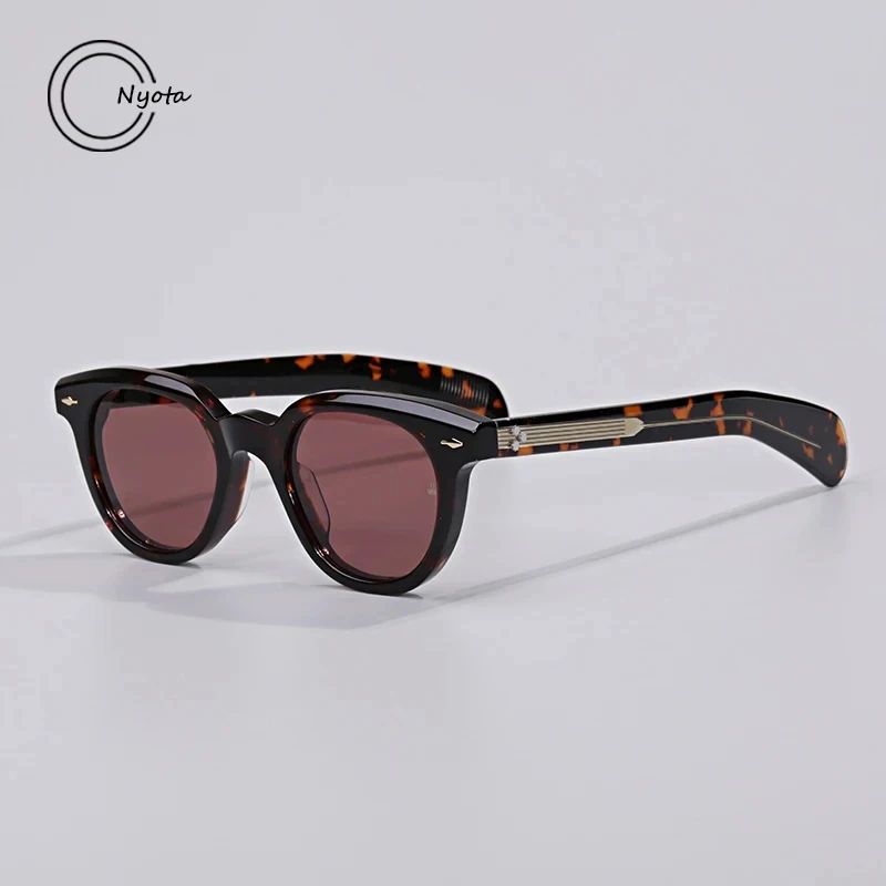 

New Acetate Cat Eye Fashion Sunglasses Men Designer Eyeglasses 418D UV400 Outdoor Handmade Women Trendy SUN GLASSES