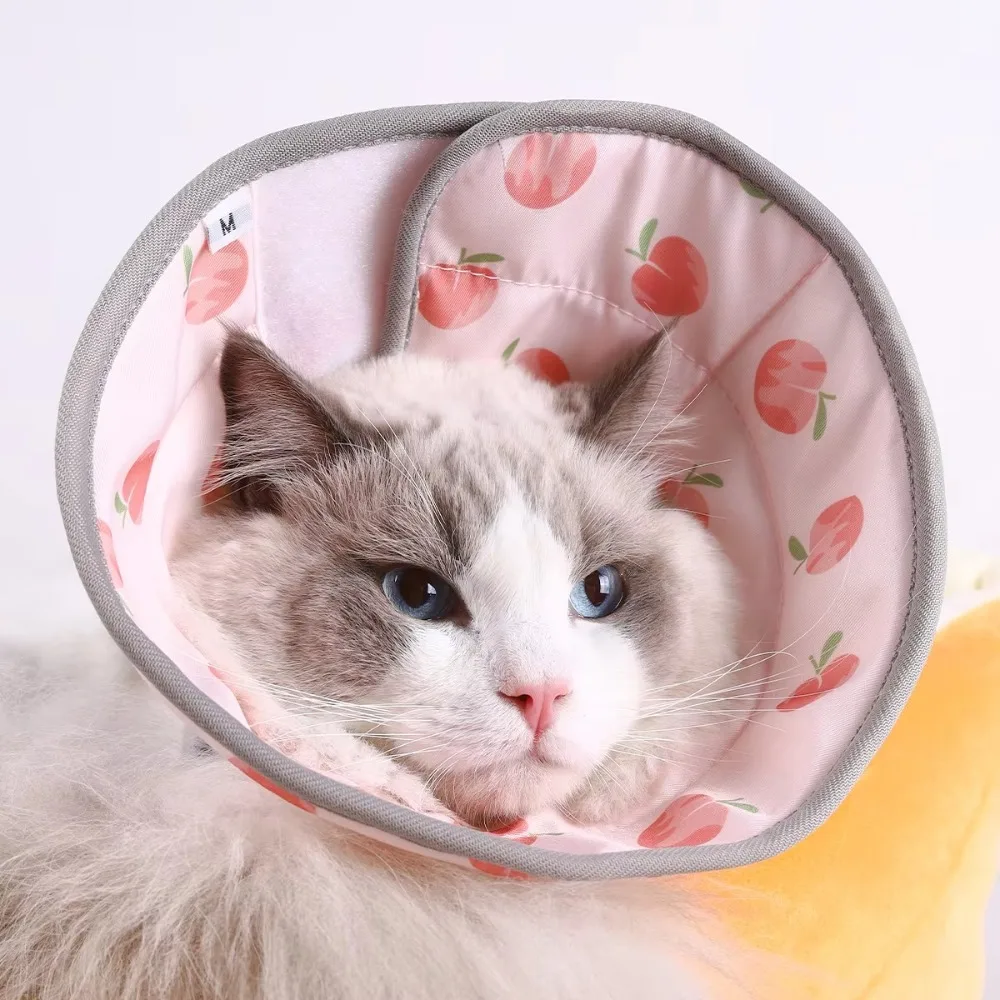 Adjustable Cat Recovery Collar Lightweight Anti Scratch Pet Cone Collar Anti-Bite Easy To Eat and Drink Elizabethan Collar