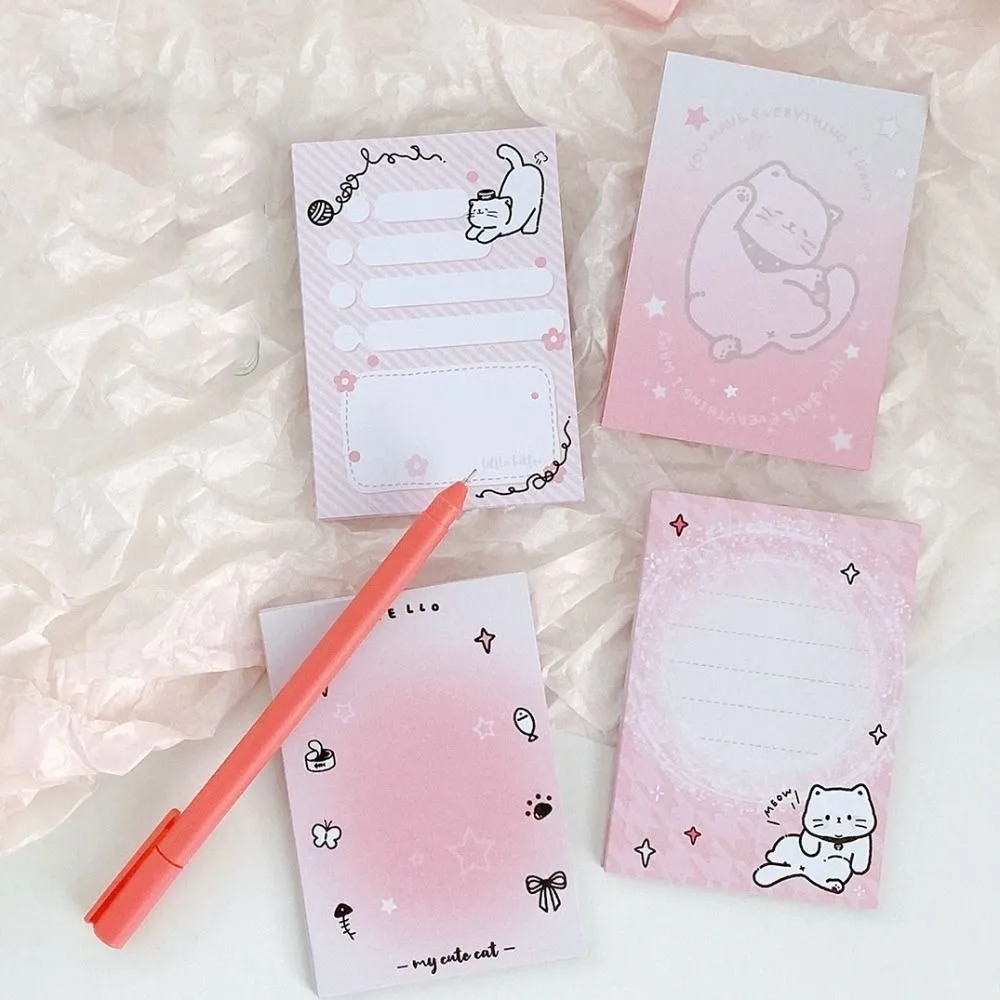 30Sheet M5 A8 Loose-Leaf Notebook Refill Paper Cartoon Cat Index Inside Page Cards Inner Refill Binder Paper Pages