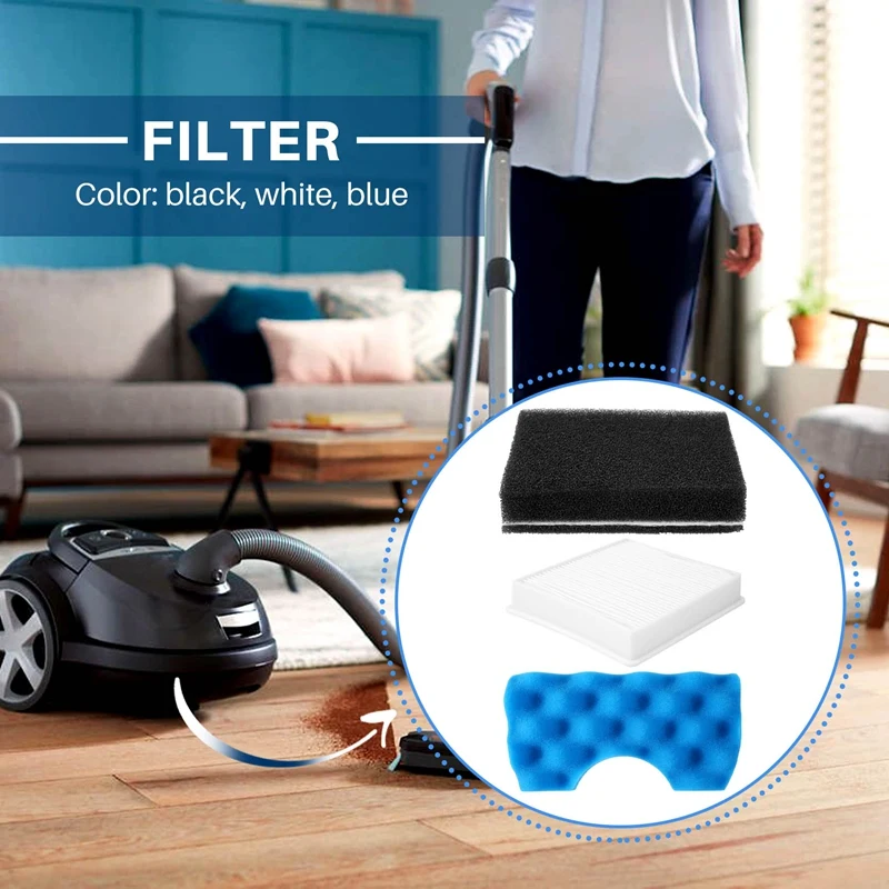 1 ชุด/6 ชิ้น Pvacuum Cleaner อะไหล่มอเตอร์ฝุ่นตัวกรอง Hepa สําหรับ Samsung FILTER CLEANER DJ63-00669A SC43 SC44 SC45 SC46 SC47 Series