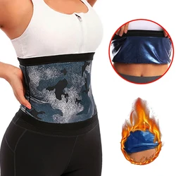 New Camouflage Waist Shaper Sweat Sauna Belt Women Waist Trainer Slimming Belly Shaper Tummy Control Gym Shapewear Corset