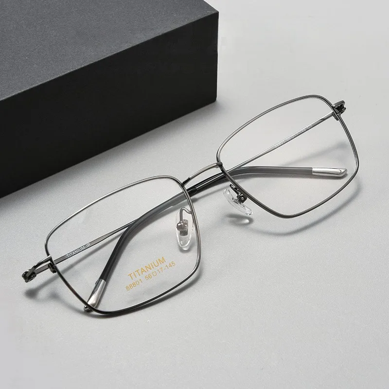 New Minimalist Slim And Ultra Light 7.6G Pure Titanium Frame For Men's Elite Luxury Optical Prescription Glasses 88801ZM