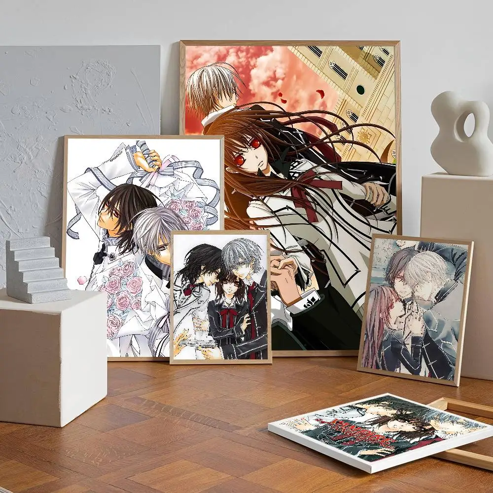 Vampire Knight Anime Whitepaper Poster Waterproof Paper Sticker Coffee House Bar Posters Wall Stickers