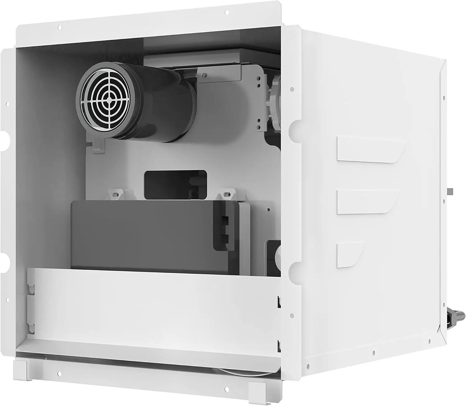 Rv Tankless Gas 60,000 Btu Boiler-16.14 "X 16.14" Witte Deur-2.4 Gpm-Vortex-Technologie Stabiliseert Temperatur