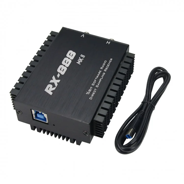 RX-888 MKII SDR Radio Receiver SDR Ham Radio Receiver LTC2208 16Bit ADC Direct Sampling R828D