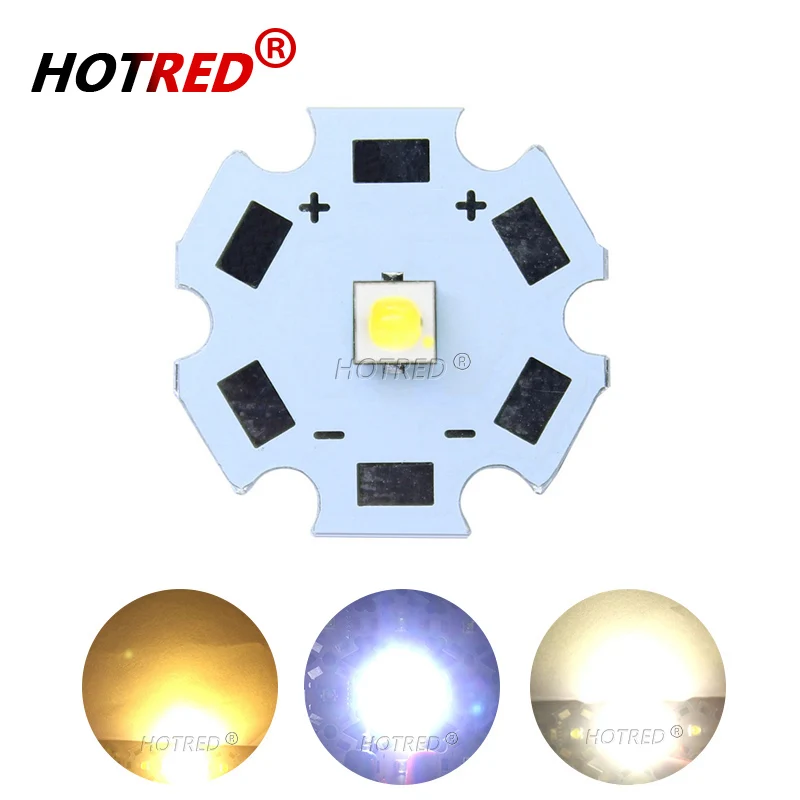 Émetteur de puce de diode LED haute puissance, 10 pièces 1W 3W 3535 SMD blanc froid blanc chaud remplacer XPE XP-E Xical2 pour lampe de poche