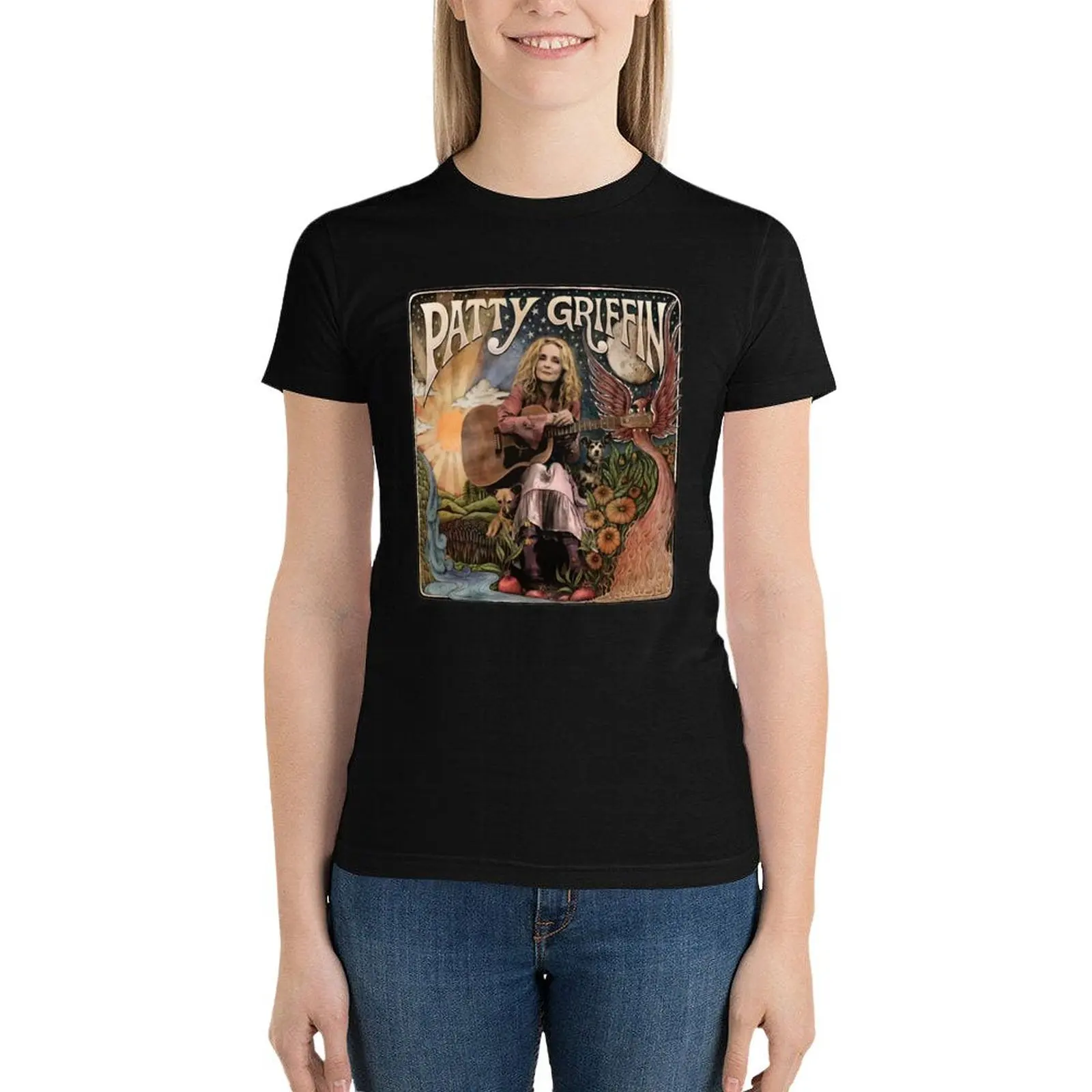 Singer Patty Griffin Logo Music T-Shirt anime clothes animal print shirt for girls oversized workout shirts for Women