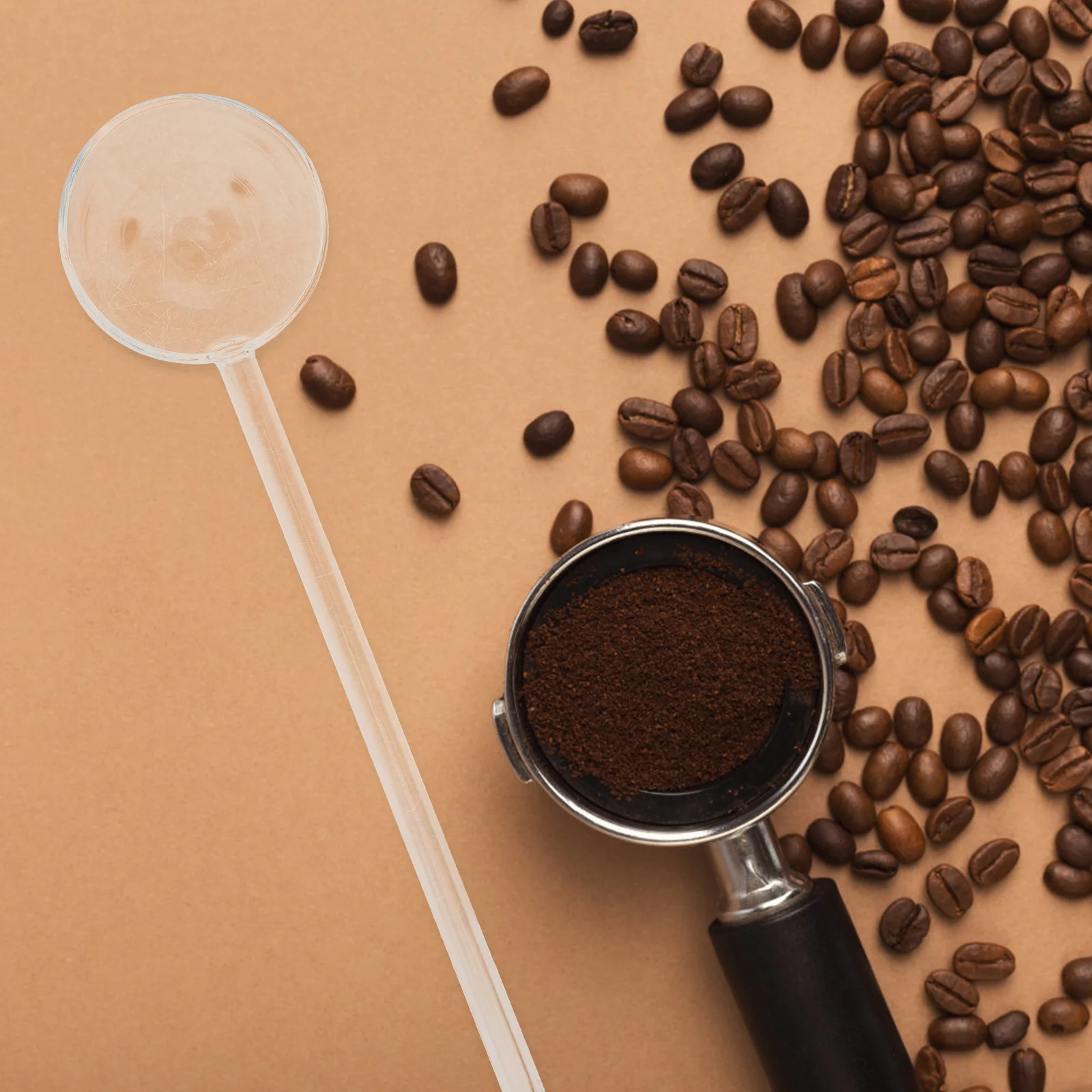 

6Pcs Long Handle Glass Spoons Heat Resistant Clear Stirring Spoons for Home Restaurant Coffee Tea Milk Glass Spoon