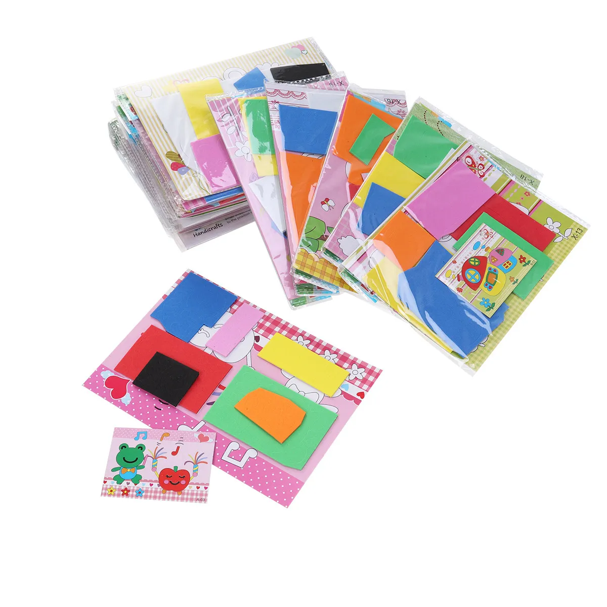 20Pcs 3D Sticker Art for Kids Hand Eye Coordination Creative Thinking Development DIY Crafting Supplies Kindergarten Daycare