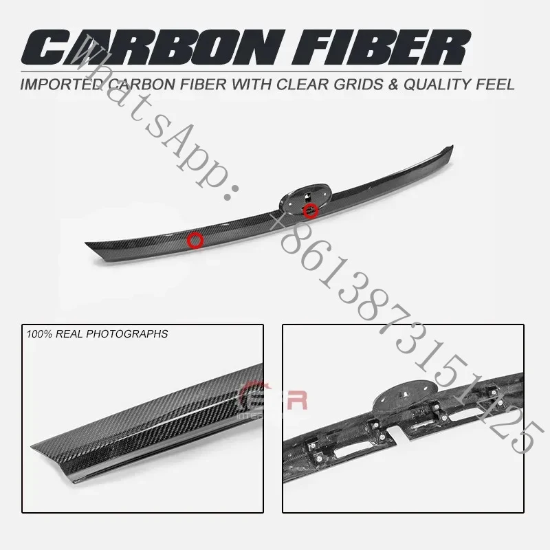Suitable WRX (2021-Present) SAAR Carbon Fiber Trunk Lid Emblem & Center Tail Wing