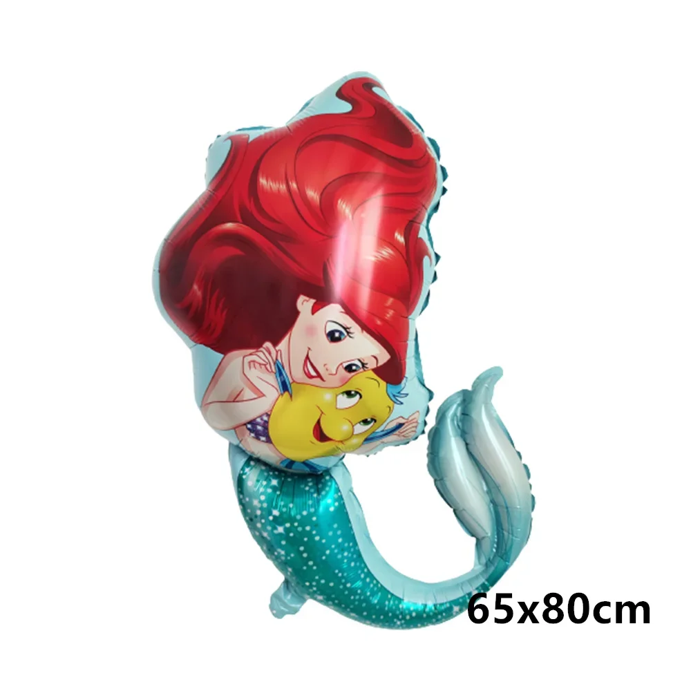 Ariel Sirena tema Palloncini per feste Decorazioni per feste di compleanno per bambini Ragazza Decorazioni per baby shower Animali elio Globos giocattolo per bambini