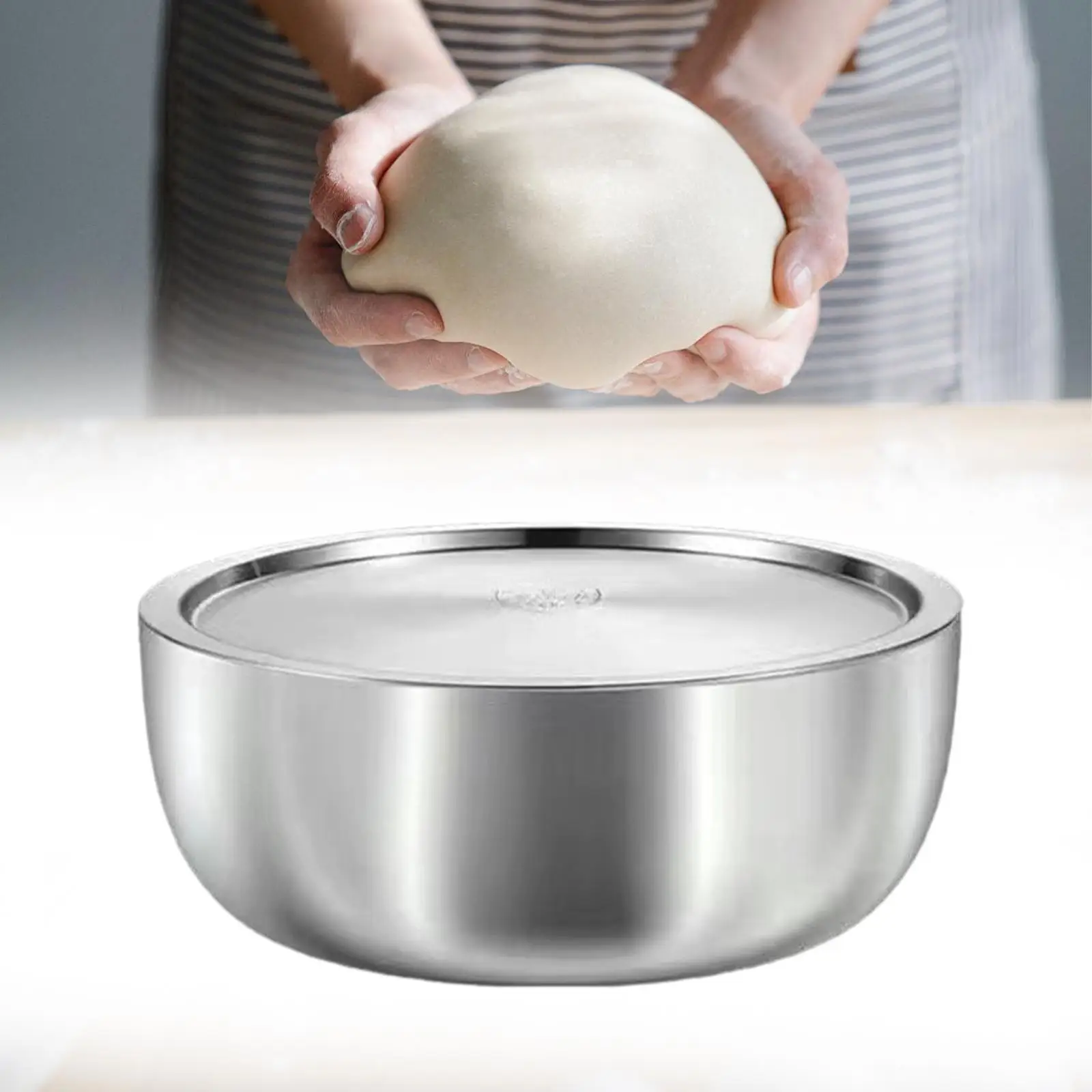 Stainless Steel Basin Container Mixing Bowl for Washing Cooking Food Storage