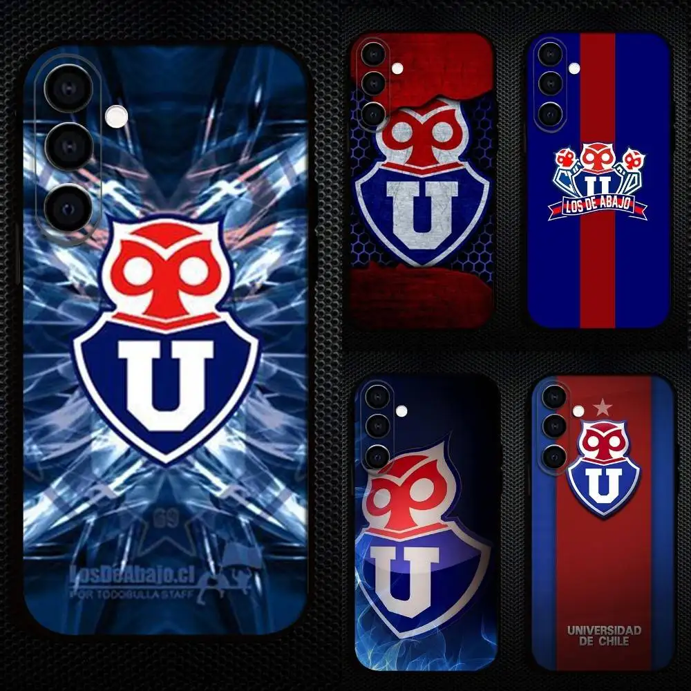 

C-Chile U-University Logo Phone Case For Samsung Galaxy A73,A72,A71,A70,A53,A52,A51,Others Soft Black Cover