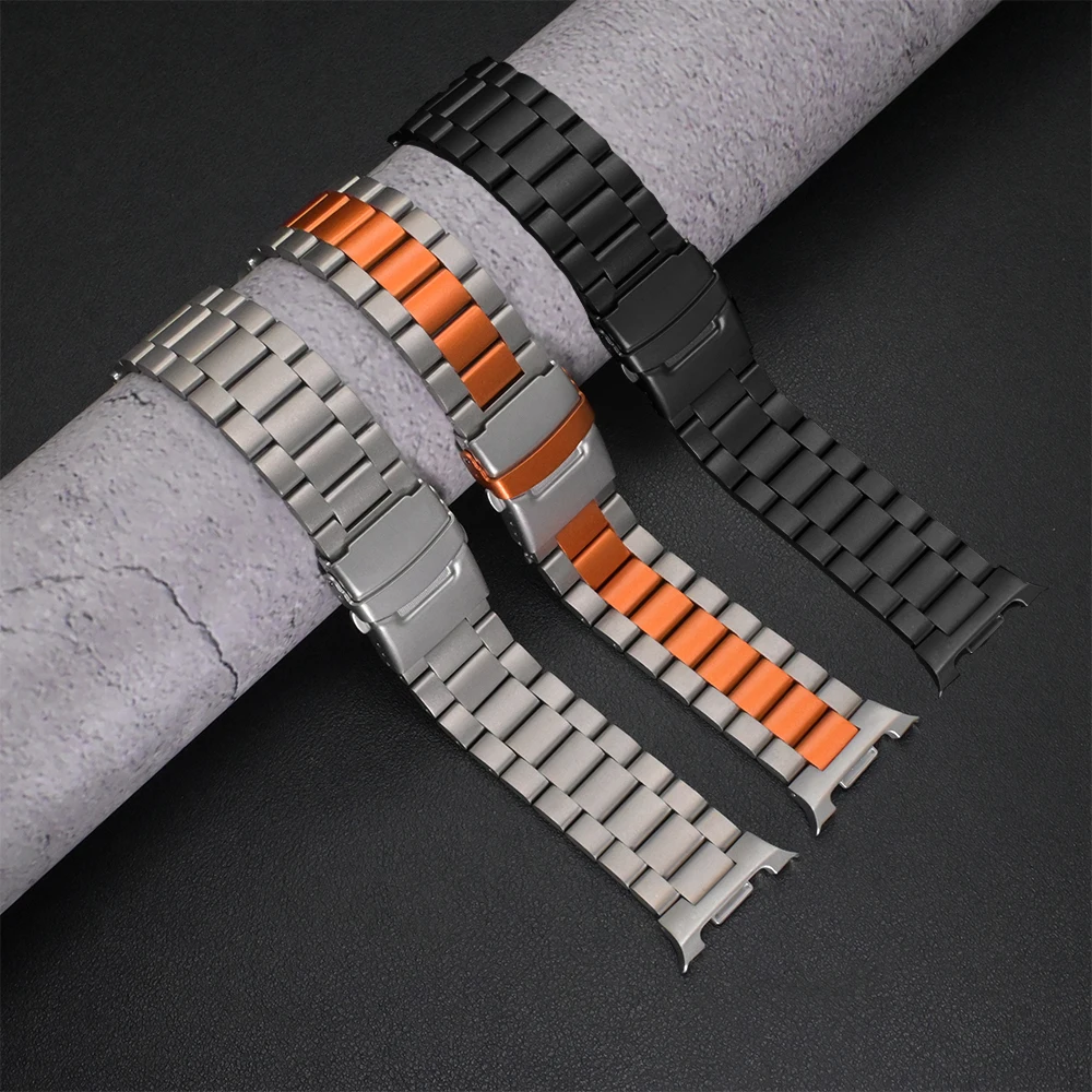 Luxuriöses Titanarmband für Samsung Galaxy Watch 8 Classic 46 mm, ersetztes Armband für Samsung Galaxy 8 44 mm 40 mm Herren-Business-Armband