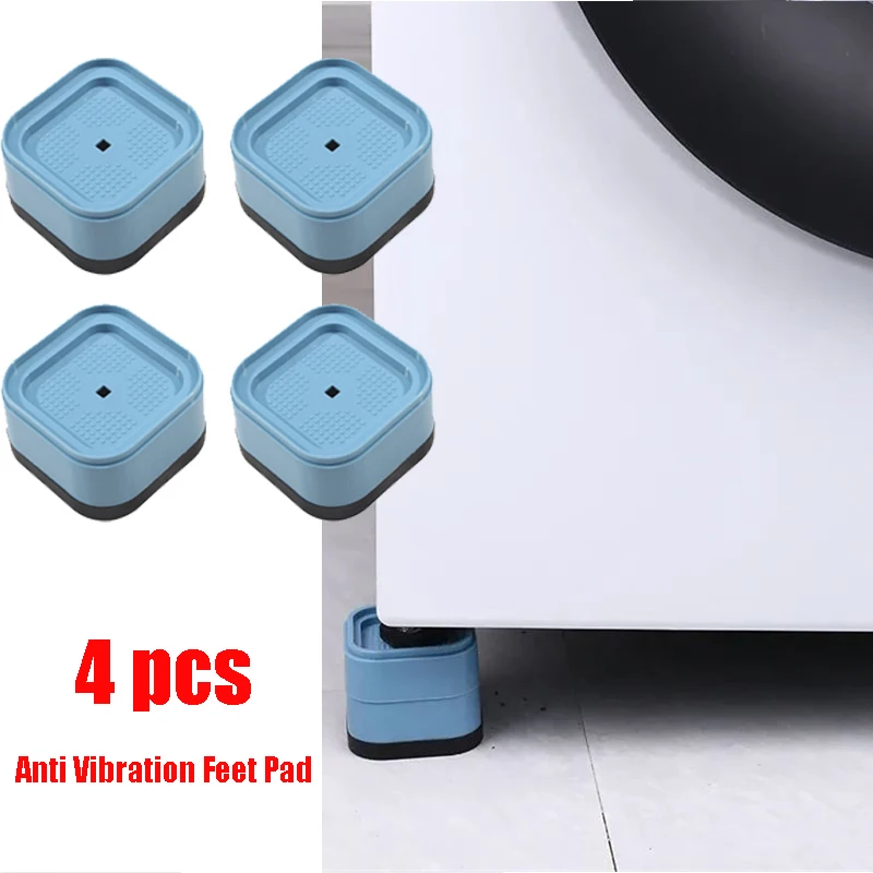 4/8pcs Anti Vibration Feet Pads Rubber Mat Slipstop Silent Dampers Stand Washing Machine Refrigerator Furniture Foot Pad