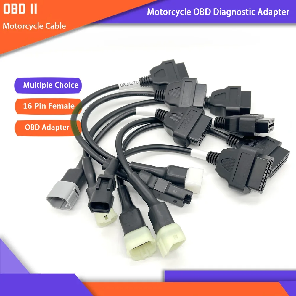 Motorcycle OBD2 Cable Motorbike Diagnostic adapter for Suzuki for KAWASAKI for Benelli 6pin for Ducadi for Honda 4Pin for KYMCO