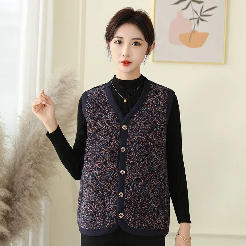 

Новый женский бархатный утолщенный модный свободный и универсальный повседневный жилет без рукавов с v-образным вырезом и пуговицами