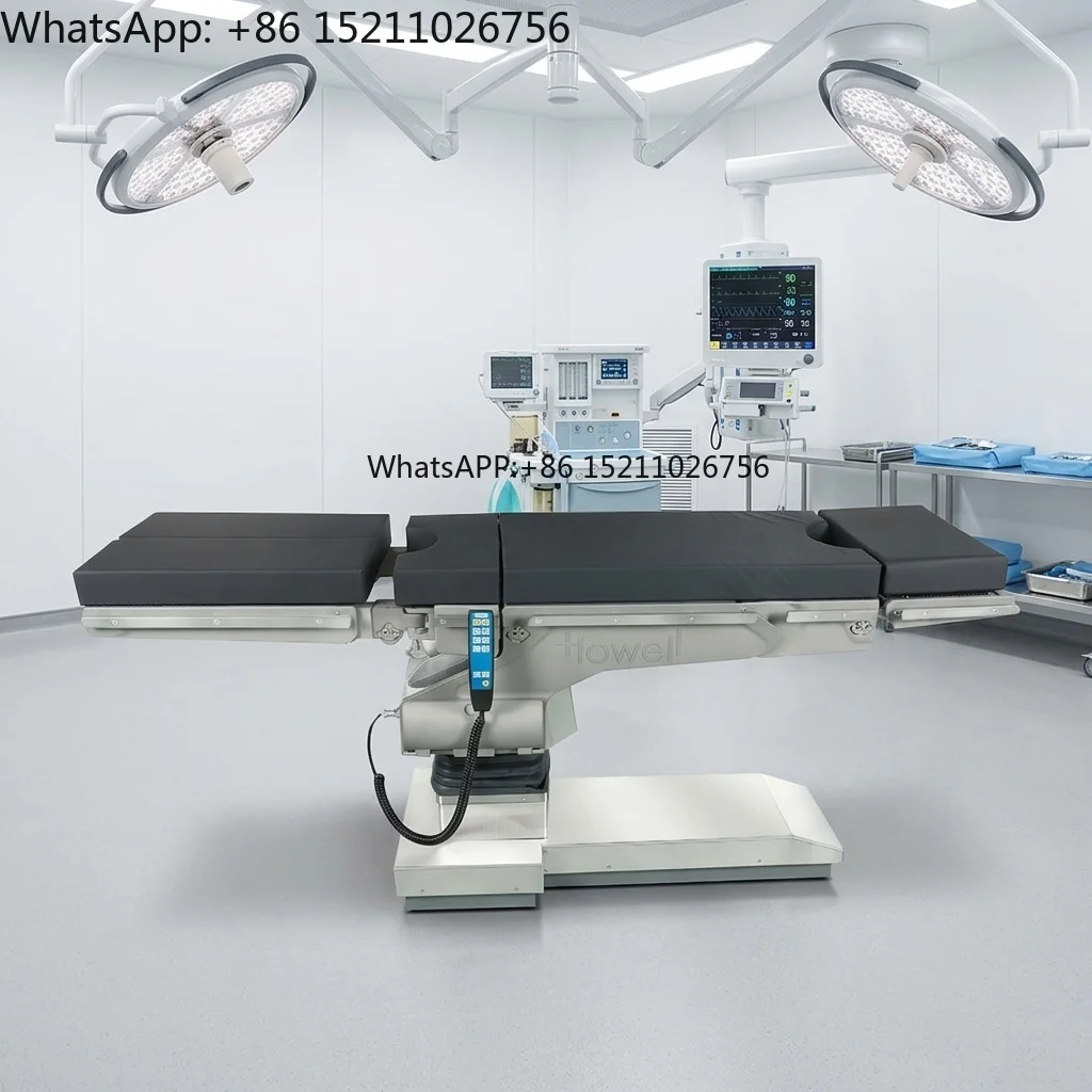 Operating Table with Trendelenburg Lateral Tilt Electric Adjustment and X-Ray Transparent Tabletop for Operating Room