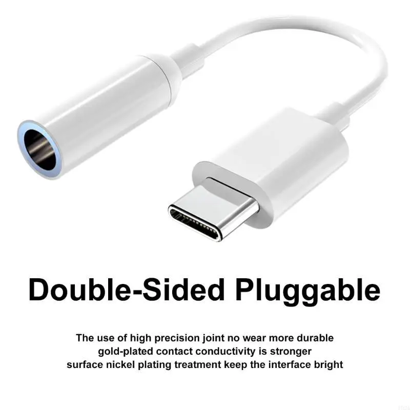 193A USB C to 3.5mm Headphones Adapter Converters Cable for Tablets Phone Laptops