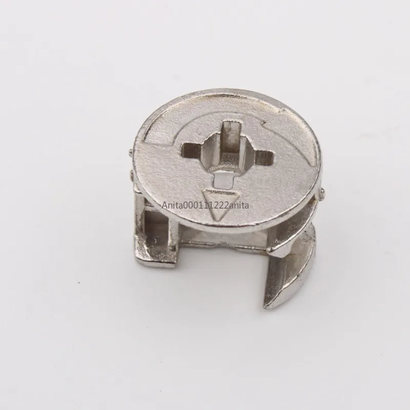 50PCSThree في واحد عجلة غريب الأطوار من سبائك الزنك 10/16/18 سنتيمتر نوع الأثاث تفكيك وتجميع السحابات المطلية بالنيكل