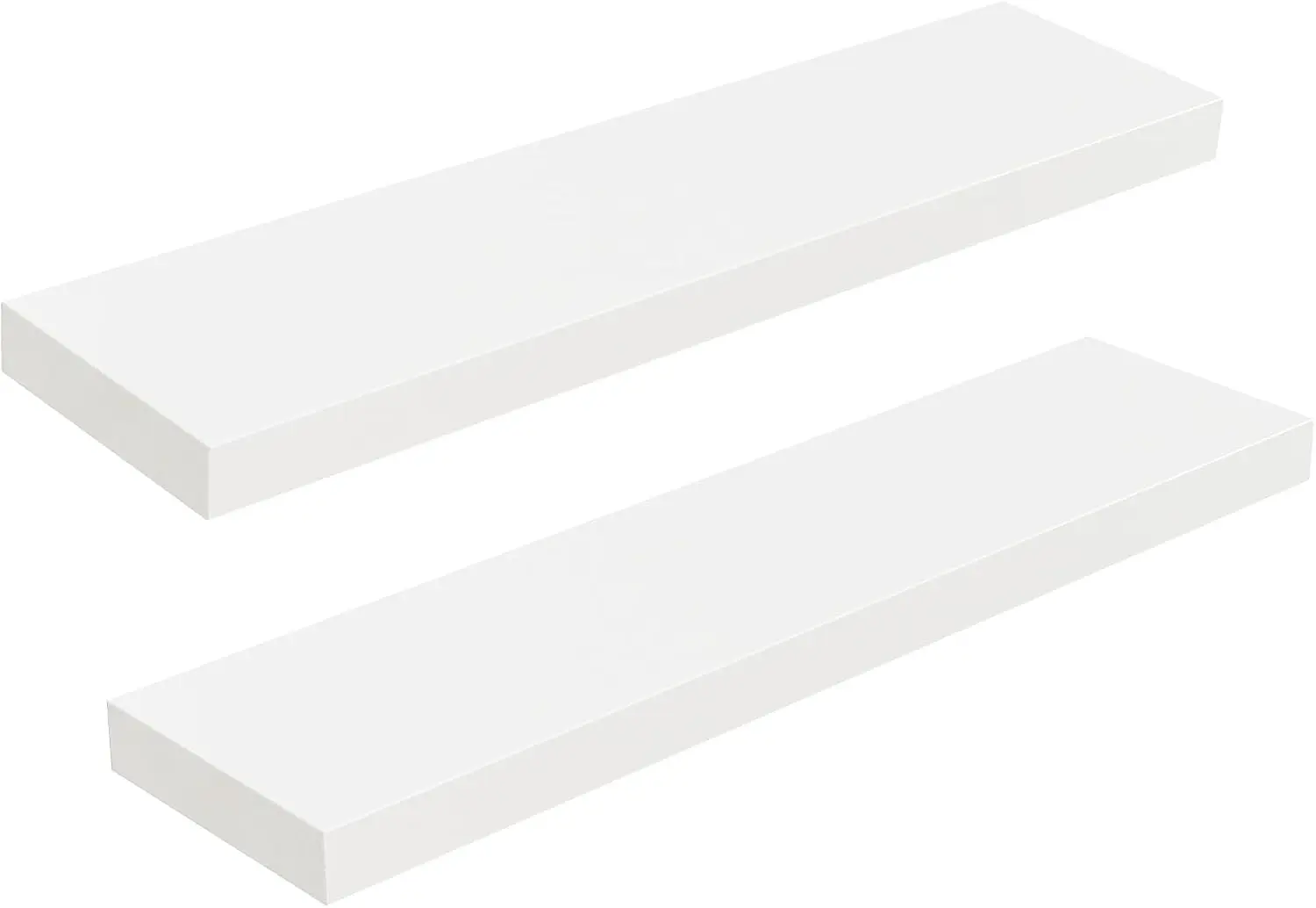 

Floating Shelves for Wall, Wall Mounted Shelf Set of 2, 31.5" Hanging Shelf with Invisible Brackets, for Wall in Bathro
