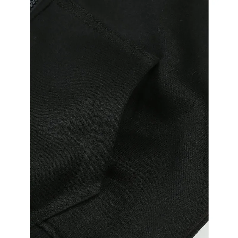 เสื้อฮู้ดมีซิปพิมพ์ลายดิสนีย์ The Nightmare Before Christmas สำหรับผู้หญิง มีกระเป๋าและซิป เหมาะสำหรับฤดูใบไม้ร่วงและฤดูหนาว