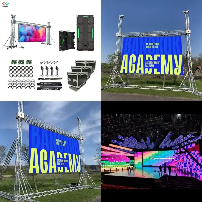 500x500mm Indoor Outdoor Giant Stage Background Led Video Wall P2.6 P2.9 P3.91 P4.81 Seamless Splicing Rental LED Display
