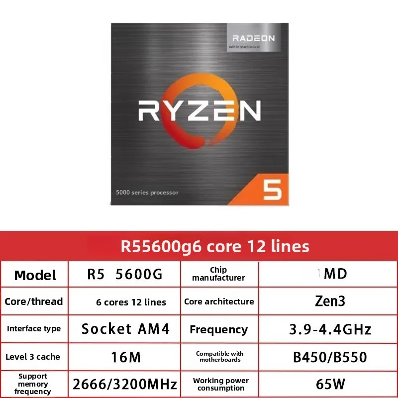 AM  D Ryzen 7500F/7800X3D/9800X3D/New loose chip desktop CPU