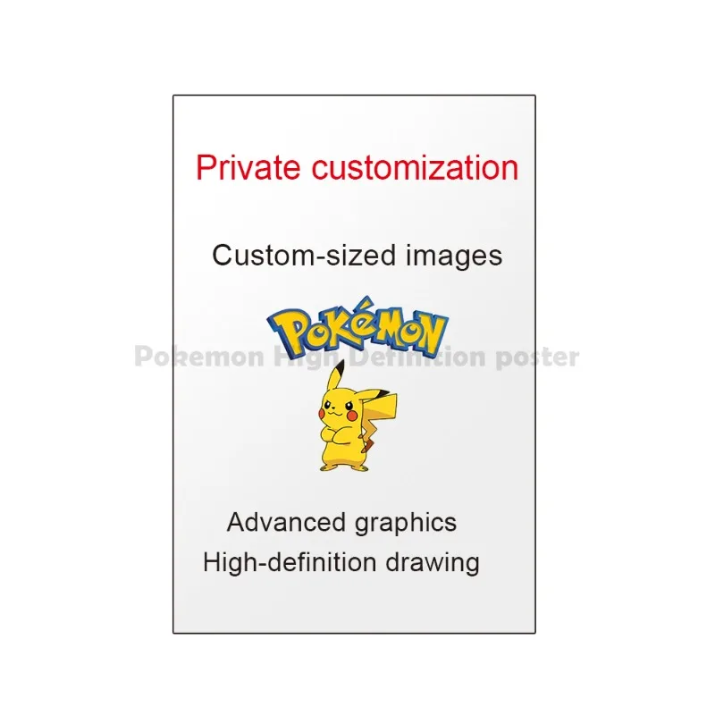 Classic Anime Pokemon Peripherals Kawaii Pikachu Poster Kids Bedroom Decoration Art Watercolor Pictures Canvas Painting Cuadros