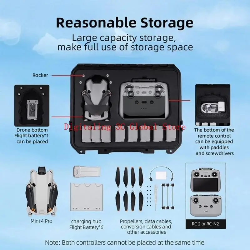 Protetor Case transportar bolsa impermeável capacidade viajar com facilidade e tranquilidade para mini 2