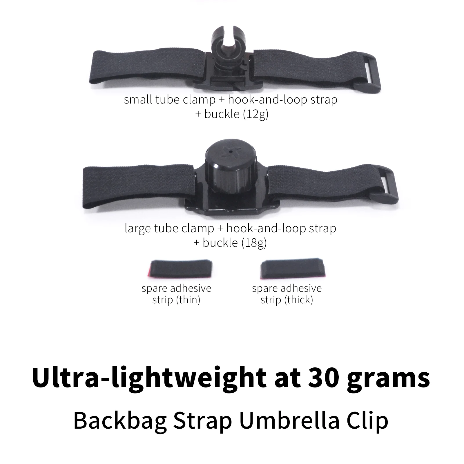 حقيبة الظهر بمشبك مظلة بدون استخدام اليدين وخفيفة الوزن للمشي لمسافات طويلة في الهواء الطلق جهاز تثبيت المظلة الثابتة لسهولة الرحلات