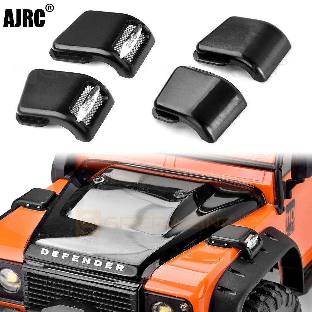 

Black Abs Hood Side Air Intake Grille A/b Type For 1/10 Rc Crawler Trx4 Defender Trx-4 Rc Car Part