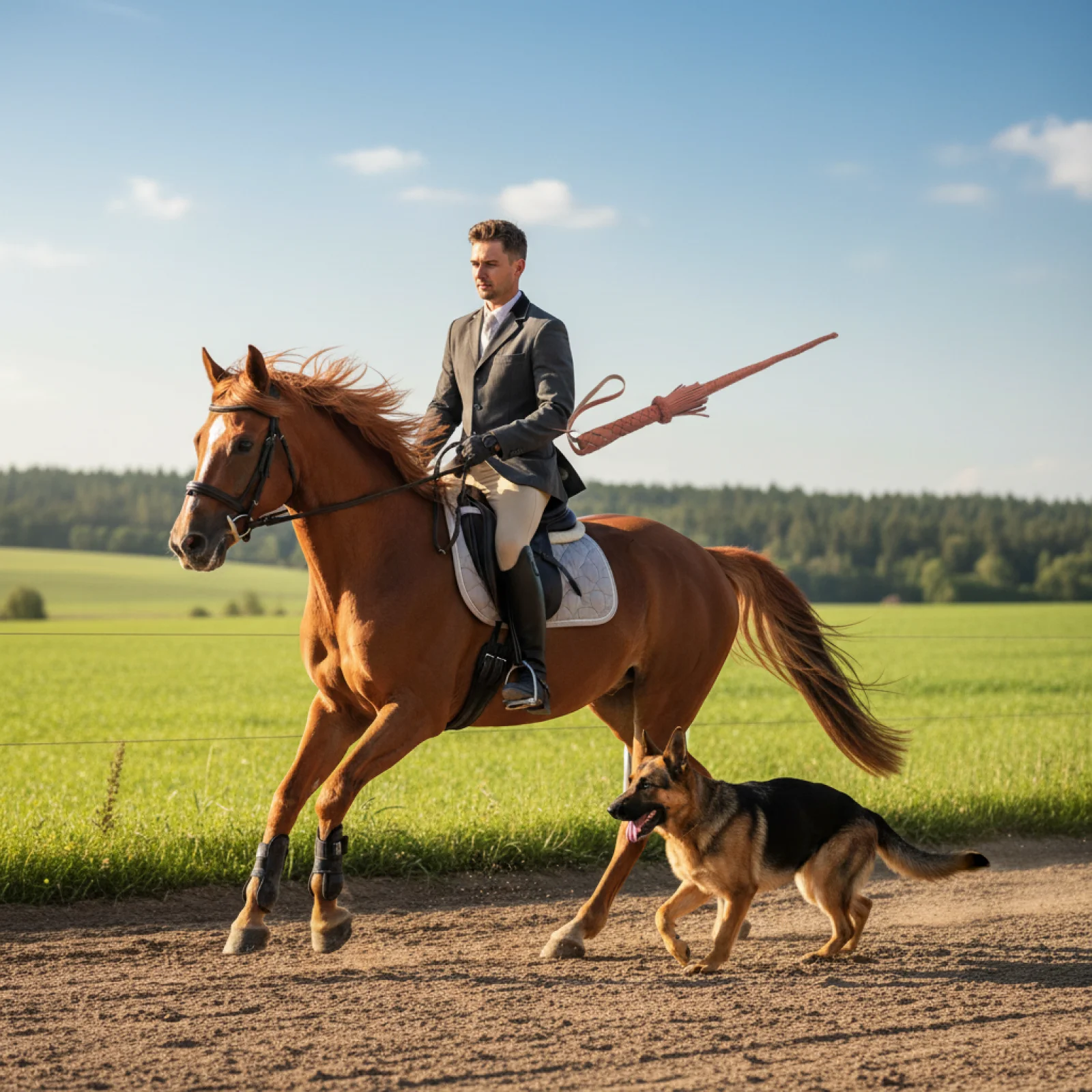 Horse Training Tool PU Leather Riding Crop Multiuse Equipment for Outdoor Horse Sport and Livestock Control