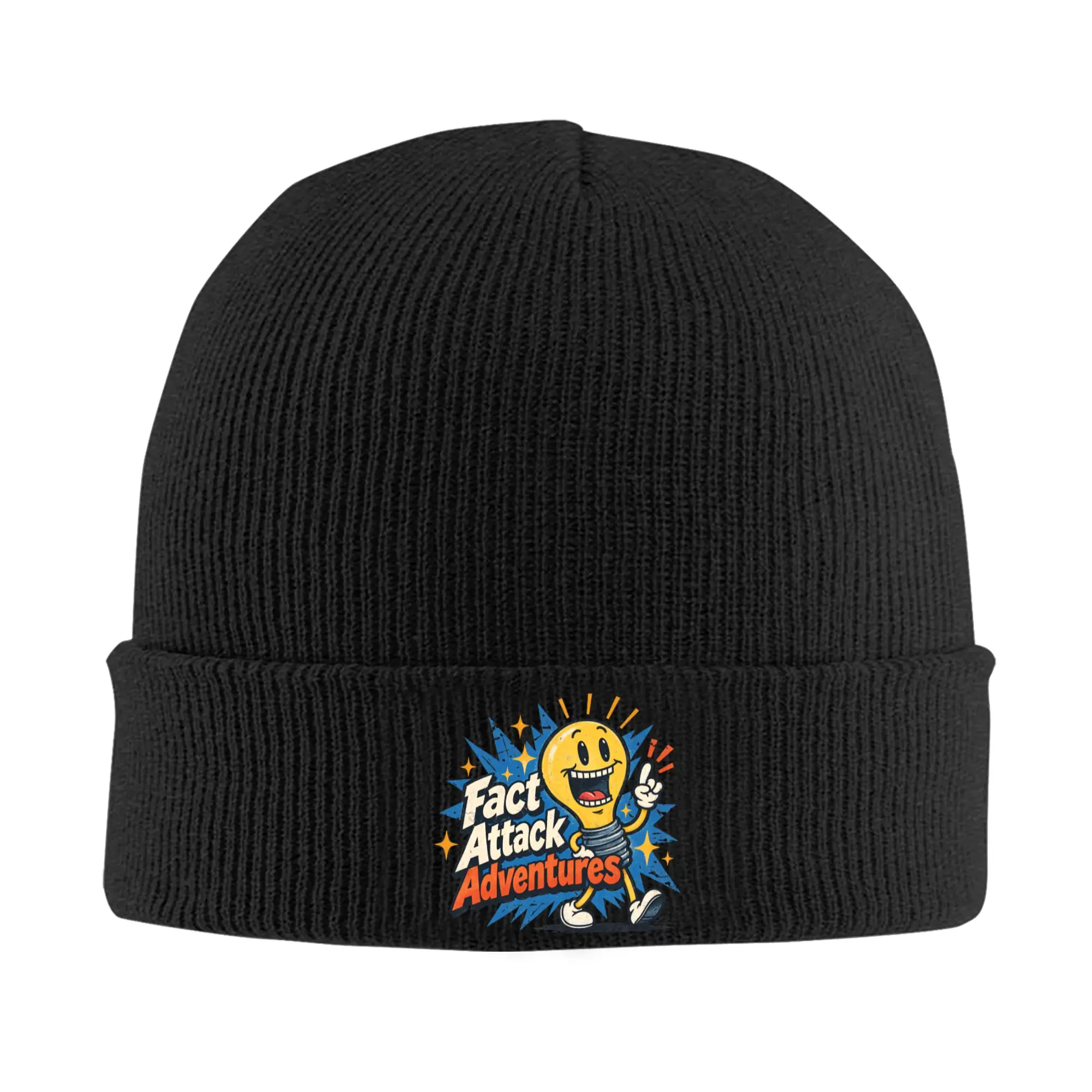 Light Bulb Fact Attack Adventures  Beanie Hats  Bonnet Hats Female Male Funny Gym Knit Hat Spring Pattern Thermal Elastic Caps