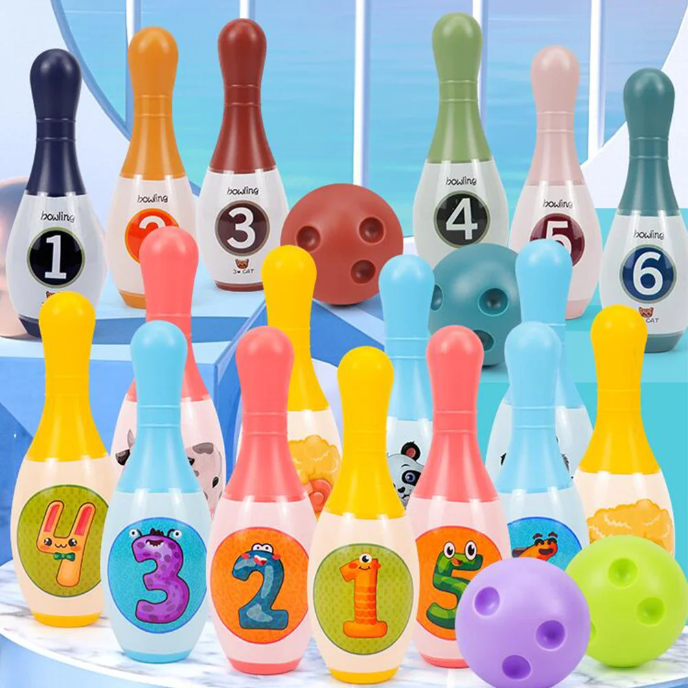 Bowling Ball Toy Boys and Girls Toys Games for Kids Indoor Aldult Smooth Surface Plastic Hands-on Ability