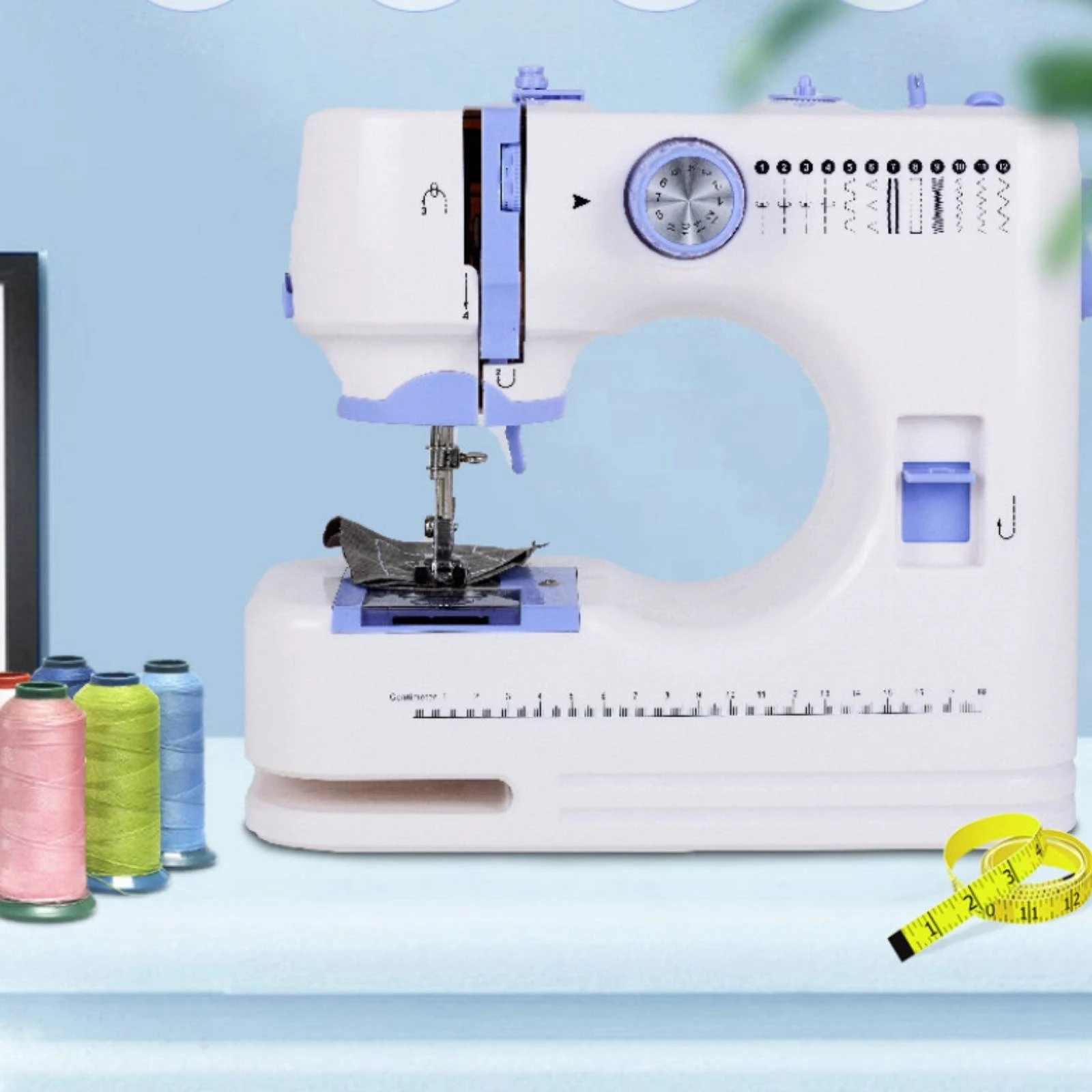 Electric Sewing Machine Accessory Kit Desktop Sewing Machine Household Tool Built-in Arm Easy to Use