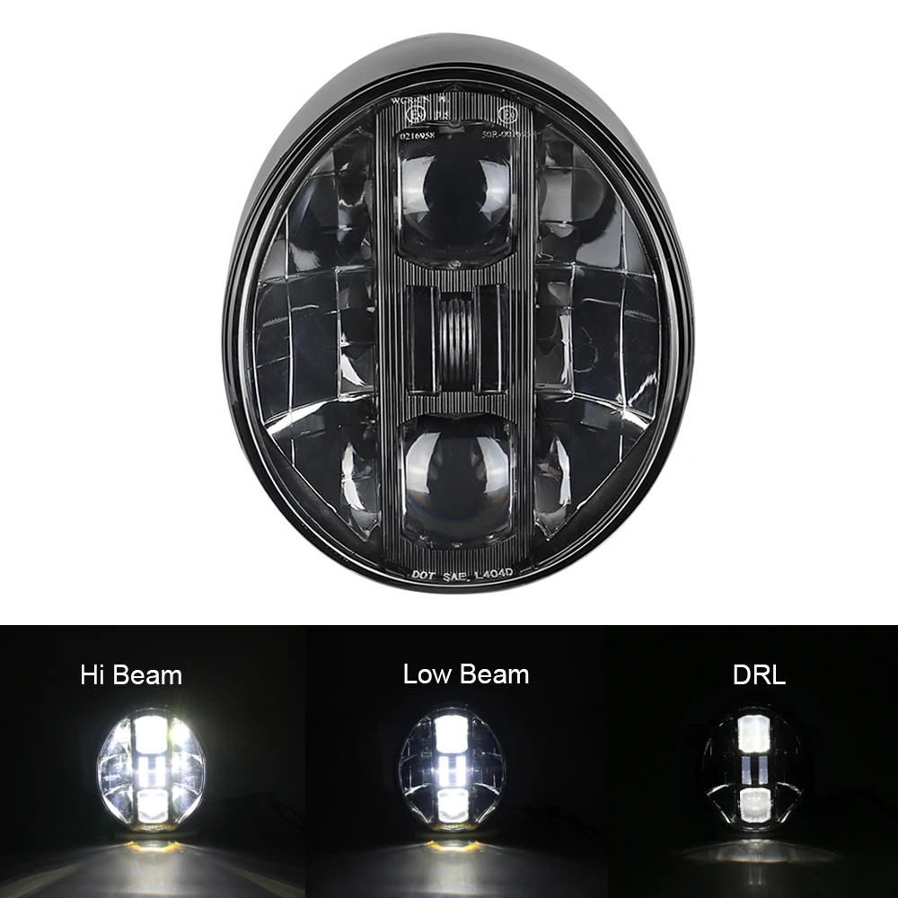 Motorcycle LED Headlight Assembly Front Lamps With High Low Beams For Harley Davidson Softail 114 FXBR FXBRS Breakout view 6