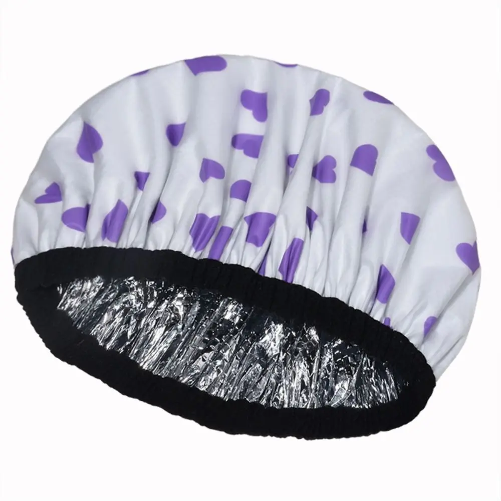 

Thickened Self-heating Tin Foil Hat Thermostatic Shower Cap Steam Hair Mask Cap Spontaneous Heating Bathing Cap