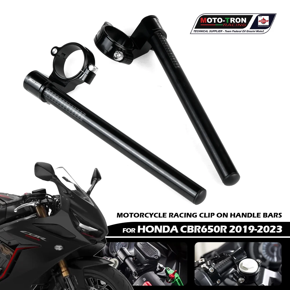 

CBR650R 2019-2023 мотоциклетный руль для HONDA 2020 2021 2022 CNC, алюминиевый регулируемый руль, модифицированные аксессуары