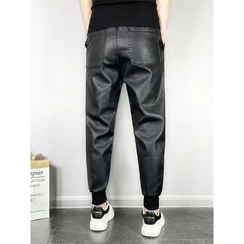 Pantalon d'hiver ouvert épais doublé polaire, vêtements d'extérieur en cuir pour hommes, fermeture éclair Invisible, pour Couple, combat sur le terrain